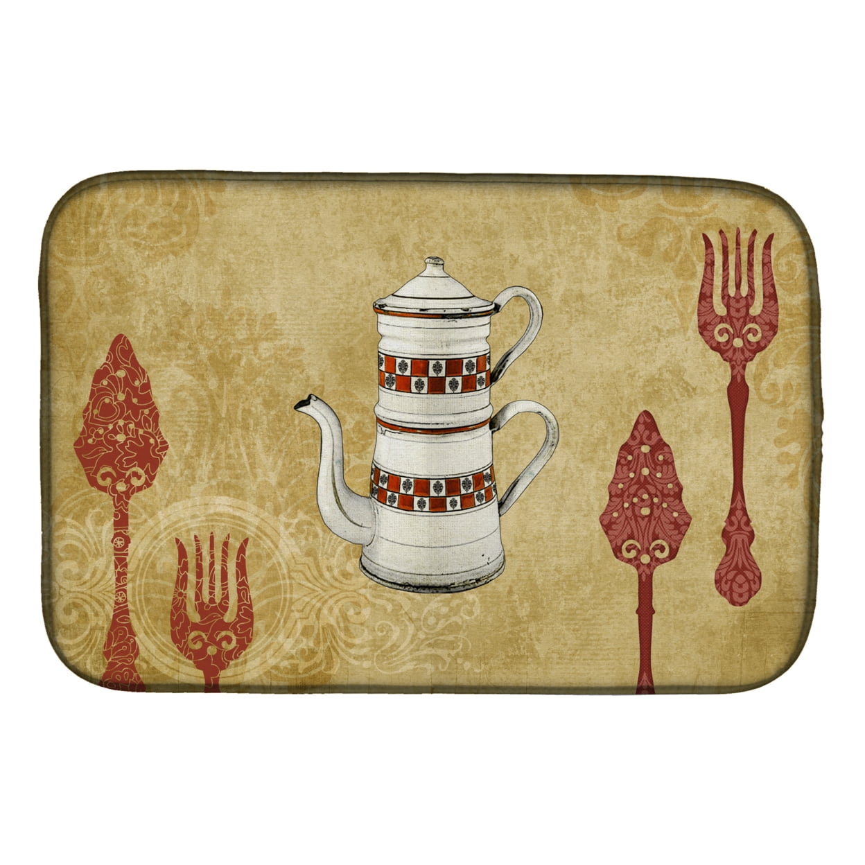 Picture of Carolines Treasures SB3088DDM Teapot Welcome Dish Drying Mat