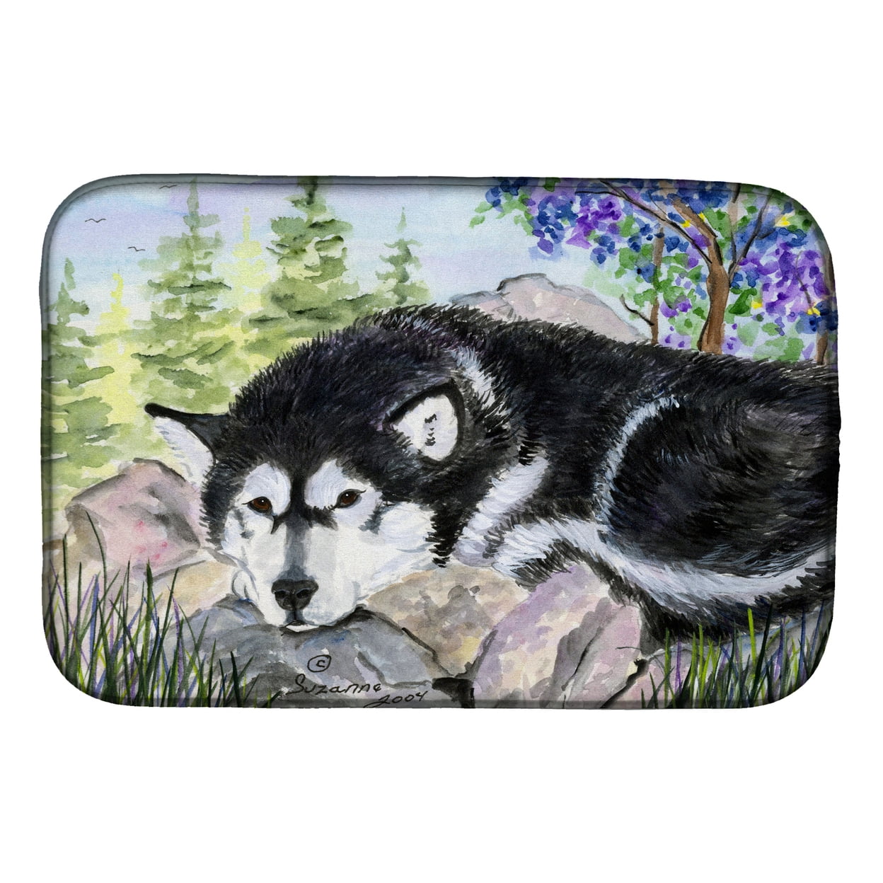 Picture of Carolines Treasures SS8062DDM Alaskan Malamute Dish Drying Mat