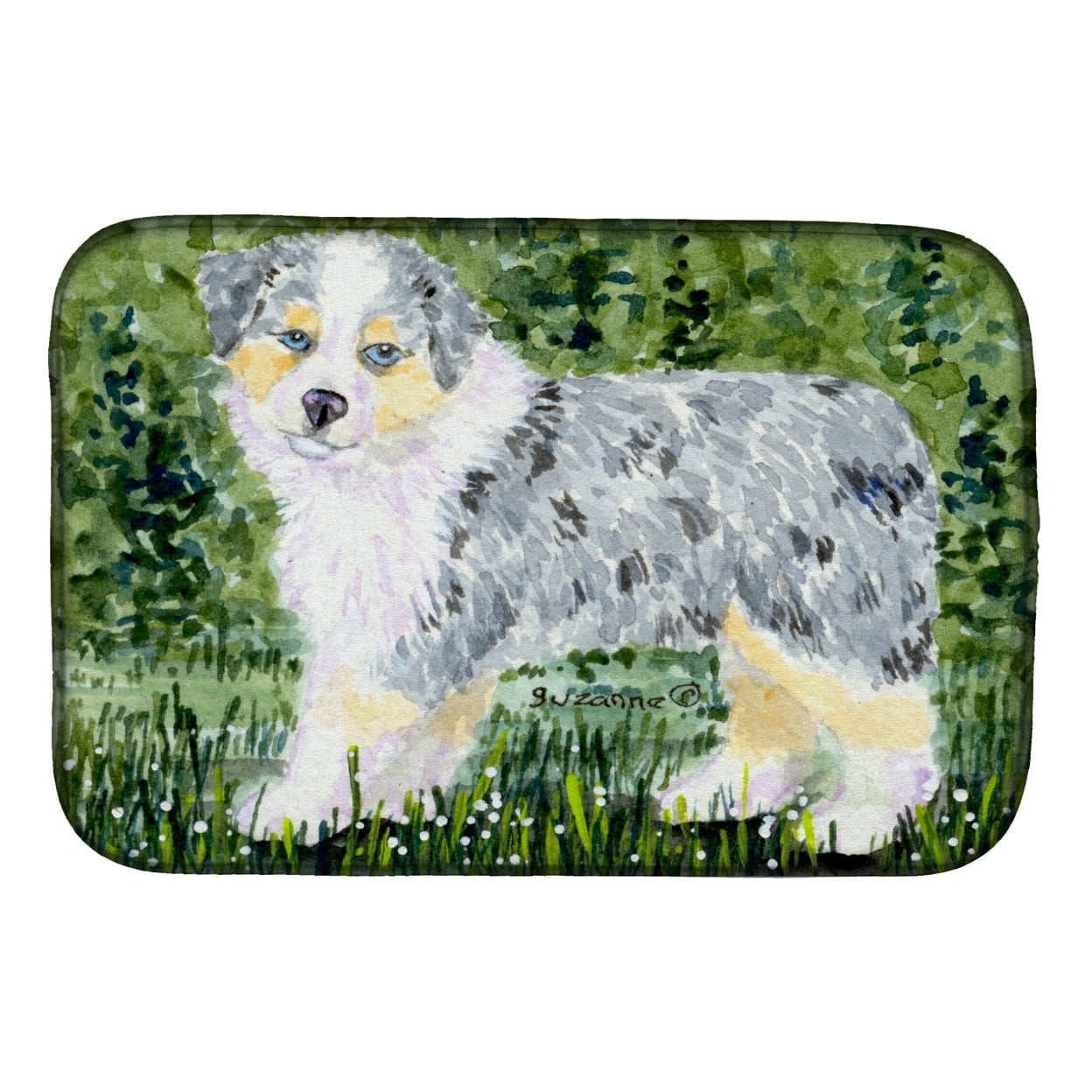 Picture of Carolines Treasures SS8846DDM Australian Shepherd Dish Drying Mat