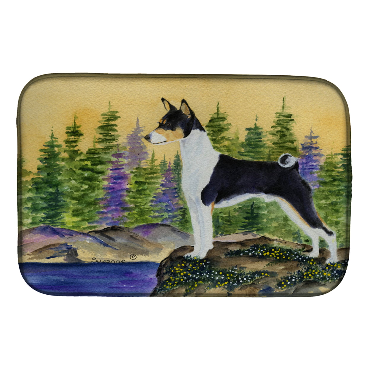 Picture of Carolines Treasures SS8201DDM Basenji Dish Drying Mat