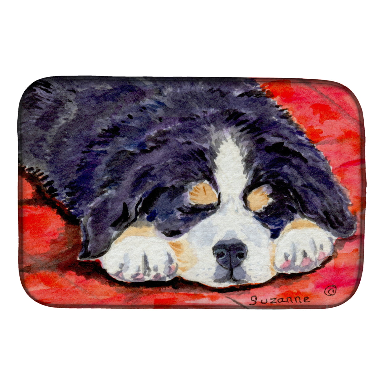 Picture of Carolines Treasures SS8828DDM Bernese Mountain Dog Dish Drying Mat