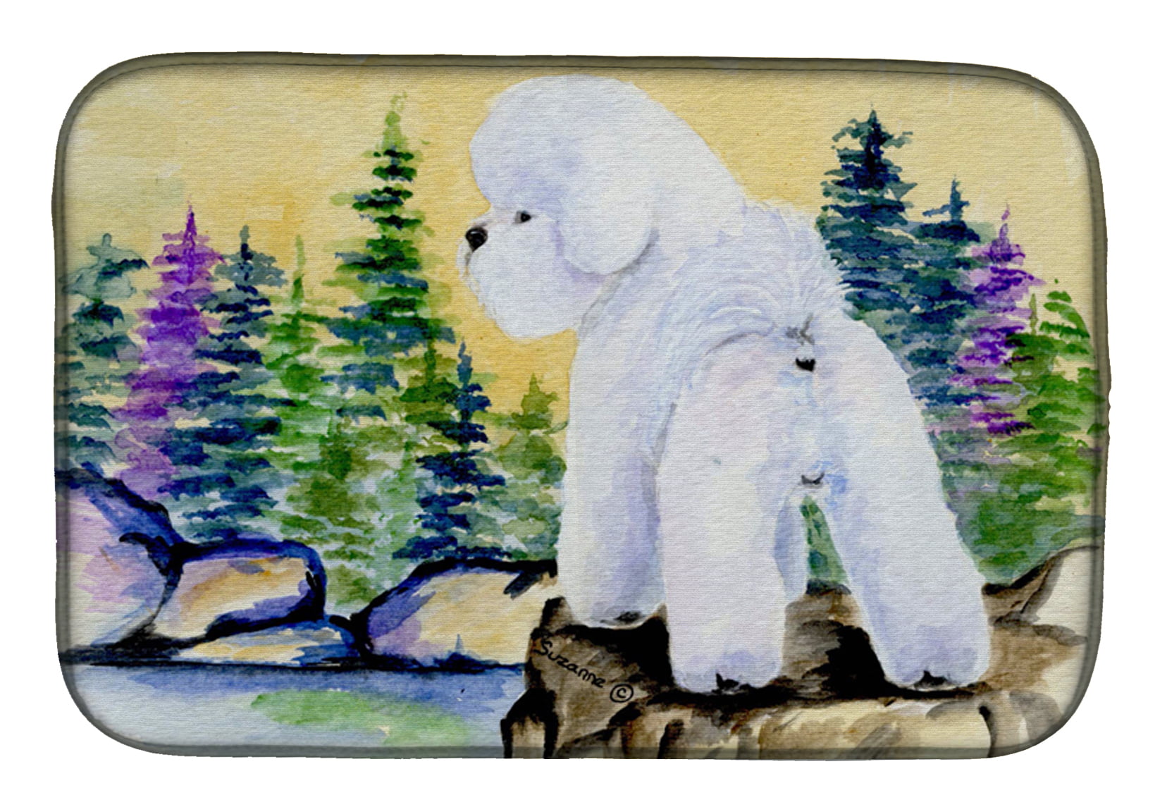 Picture of Carolines Treasures SS8010DDM Bichon Frise Dish Drying Mat