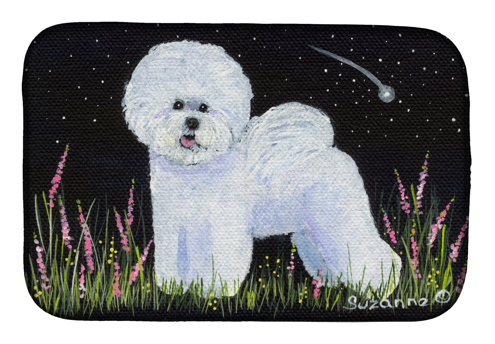 Picture of Carolines Treasures SS8143DDM Bichon Frise Dish Drying Mat