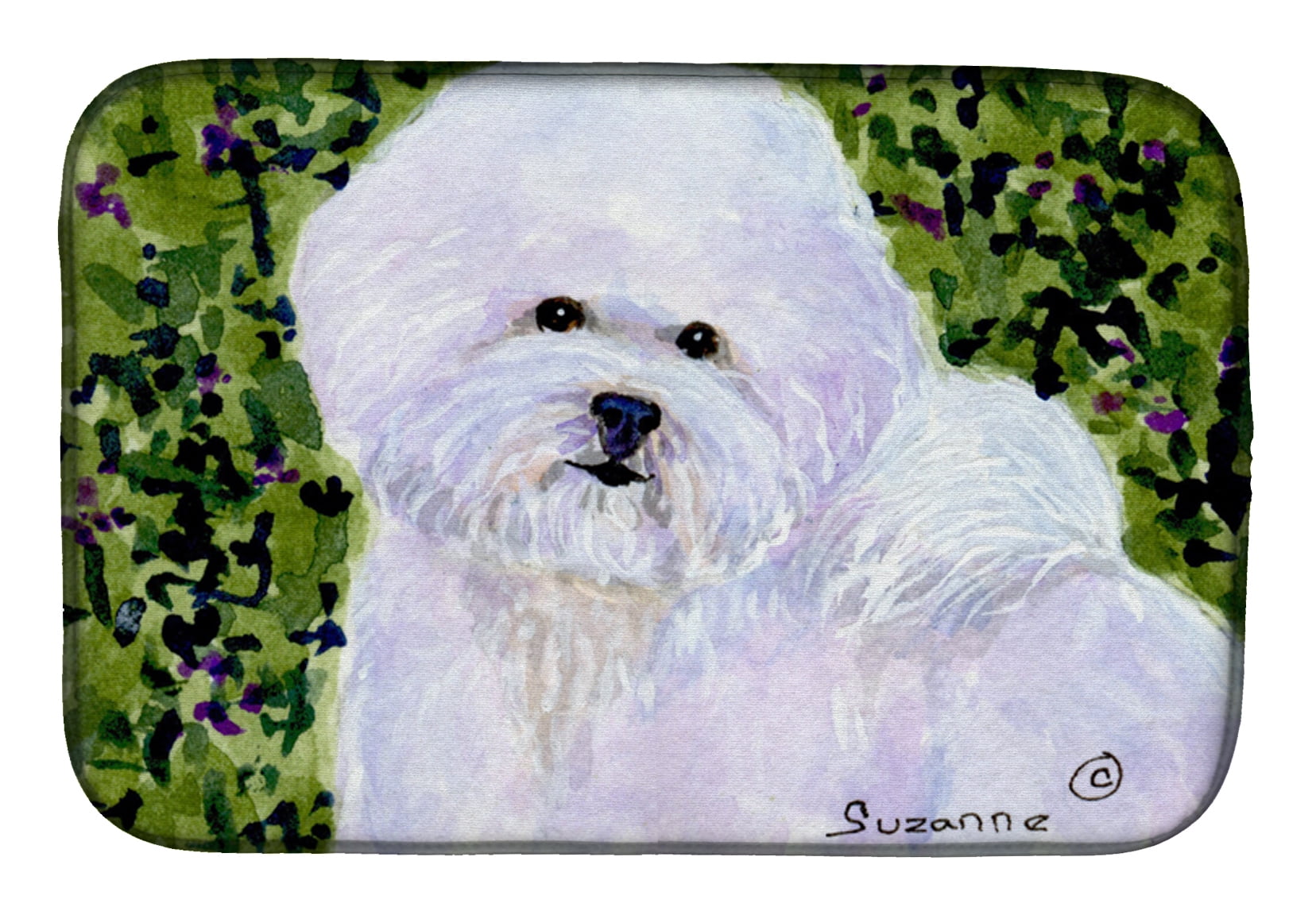 Picture of Carolines Treasures SS8817DDM Bichon Frise Dish Drying Mat