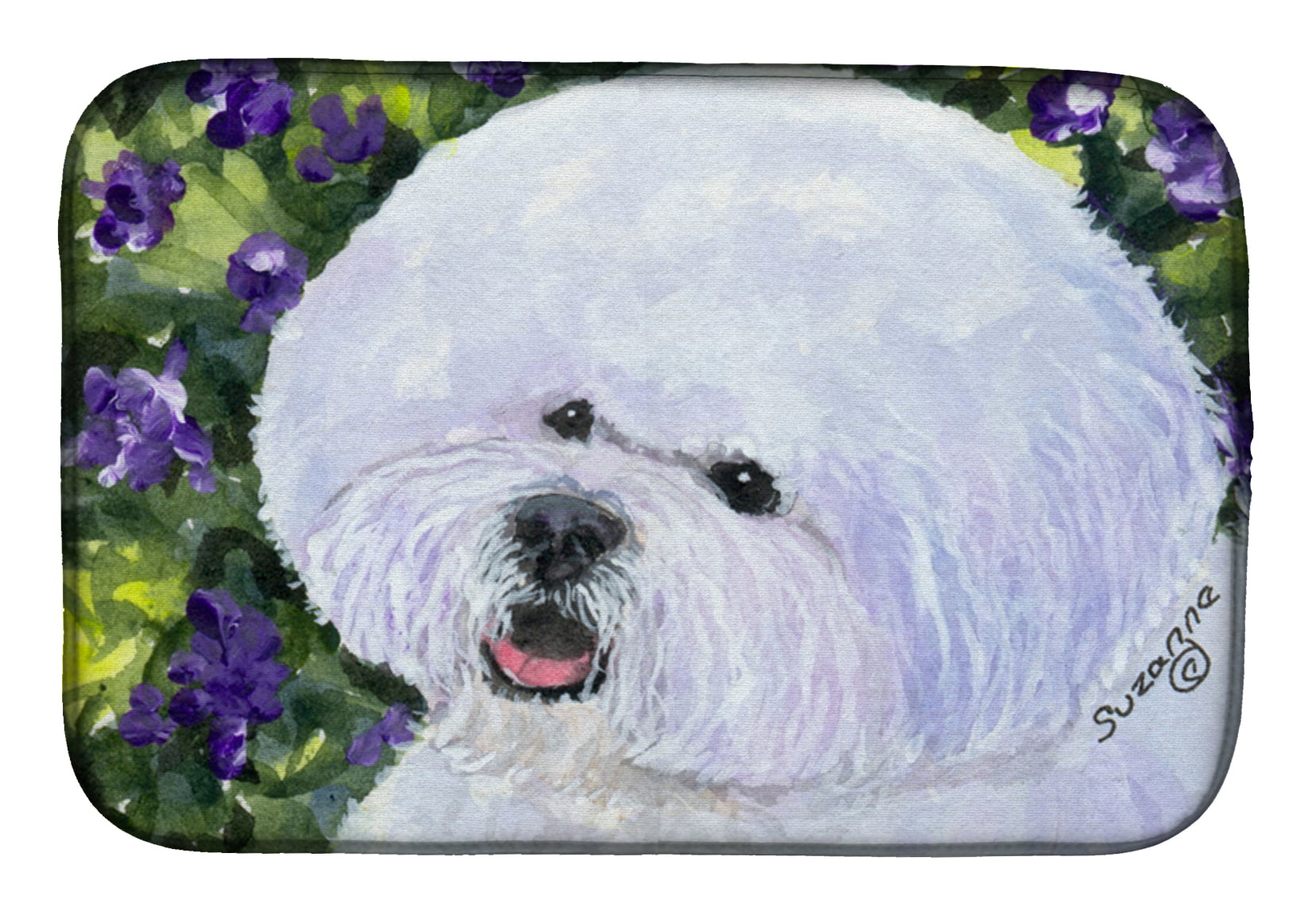 Picture of Carolines Treasures SS8897DDM Bichon Frise Dish Drying Mat