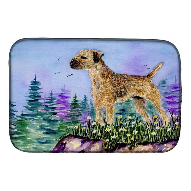 Picture of Carolines Treasures SS8664DDM Border Terrier Dish Drying Mat