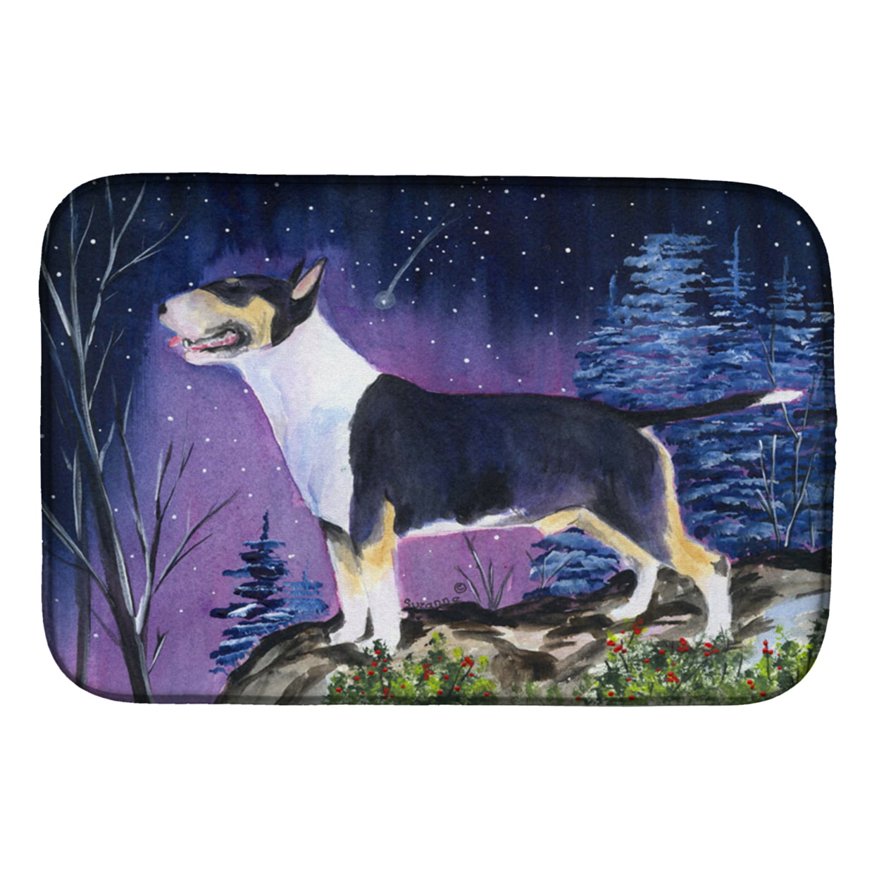 Picture of Carolines Treasures SS8344DDM Bull Terrier Dish Drying Mat