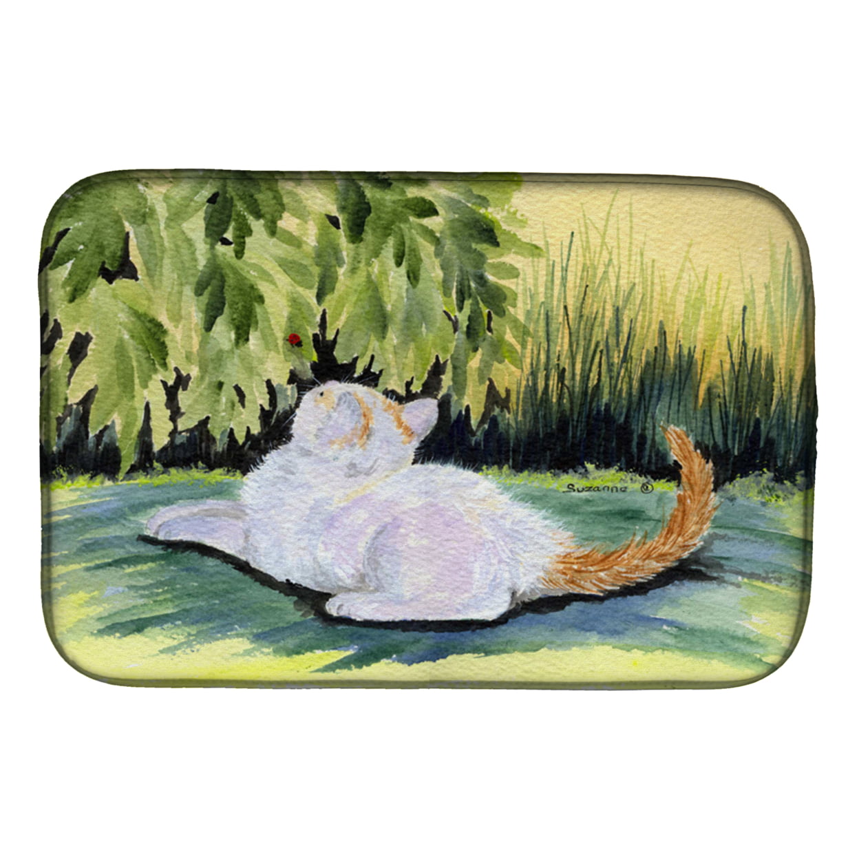 Picture of Carolines Treasures SS8273DDM Cat Dish Drying Mat