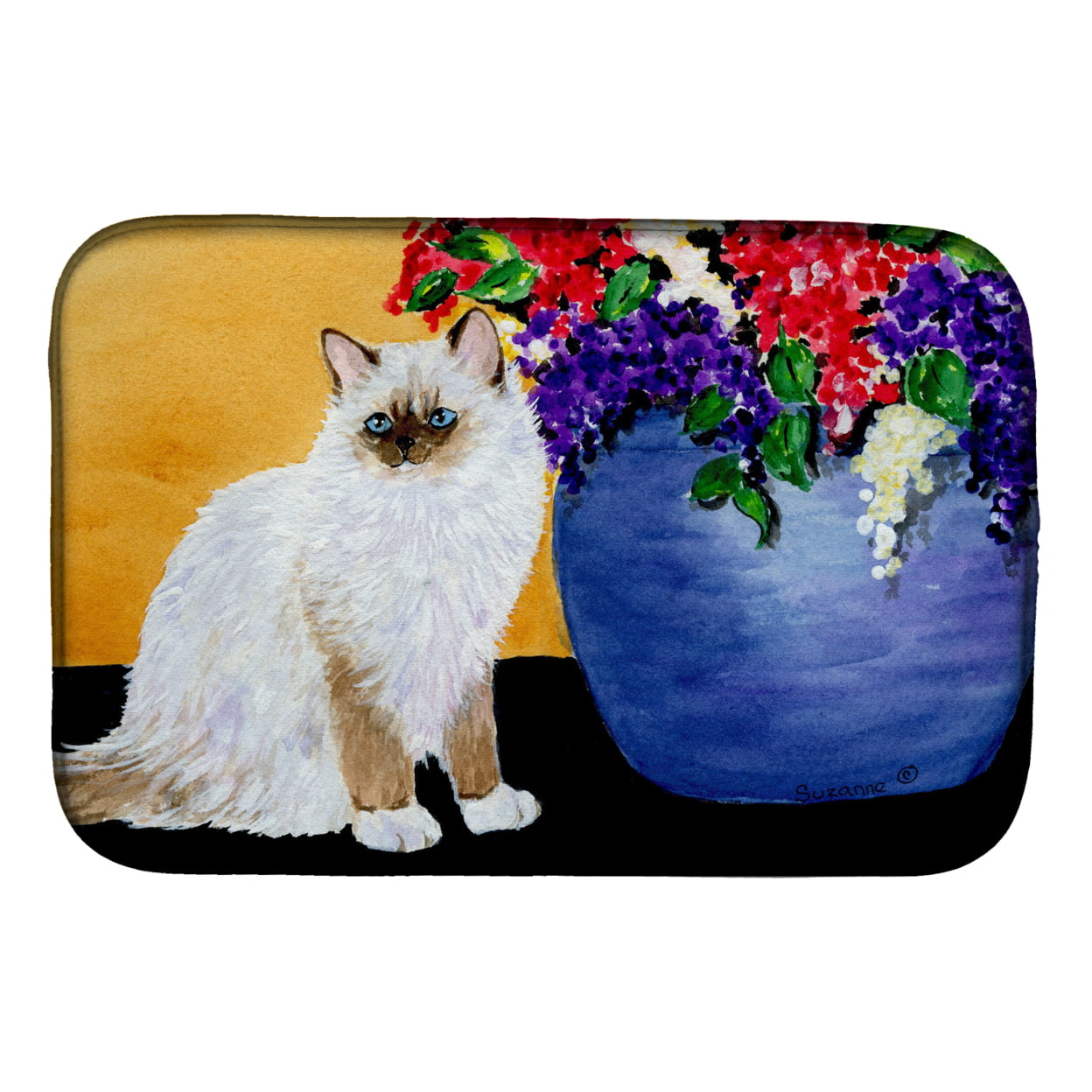 Picture of Carolines Treasures SS8604DDM Cat - Ragdoll Dish Drying Mat