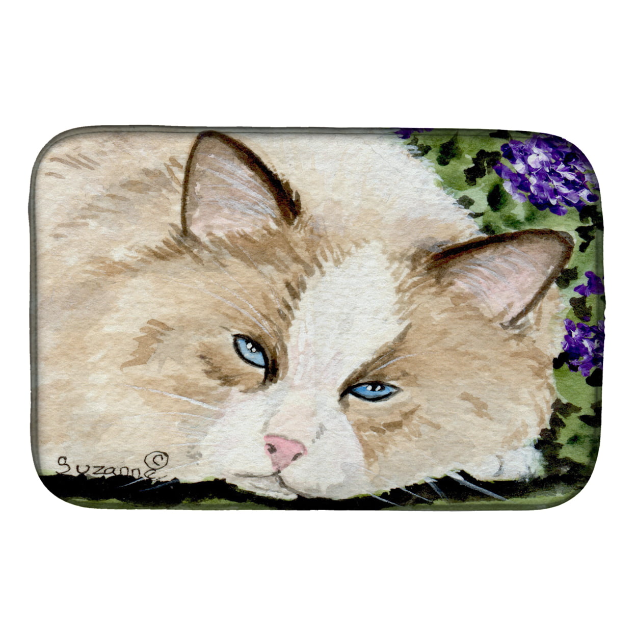 Picture of Carolines Treasures SS8825DDM Cat Dish Drying Mat