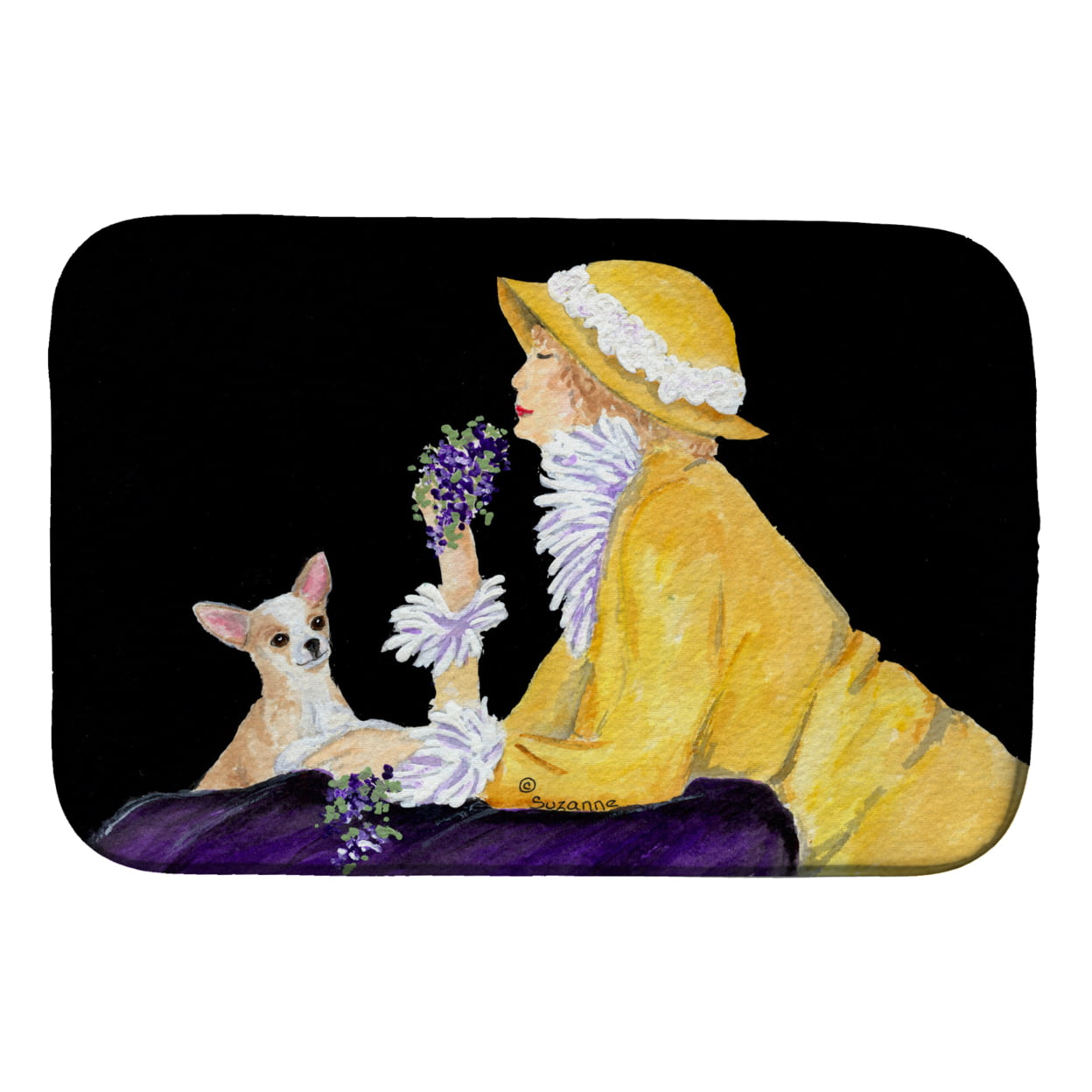 Picture of Carolines Treasures SS8632DDM Chihuahua Dish Drying Mat