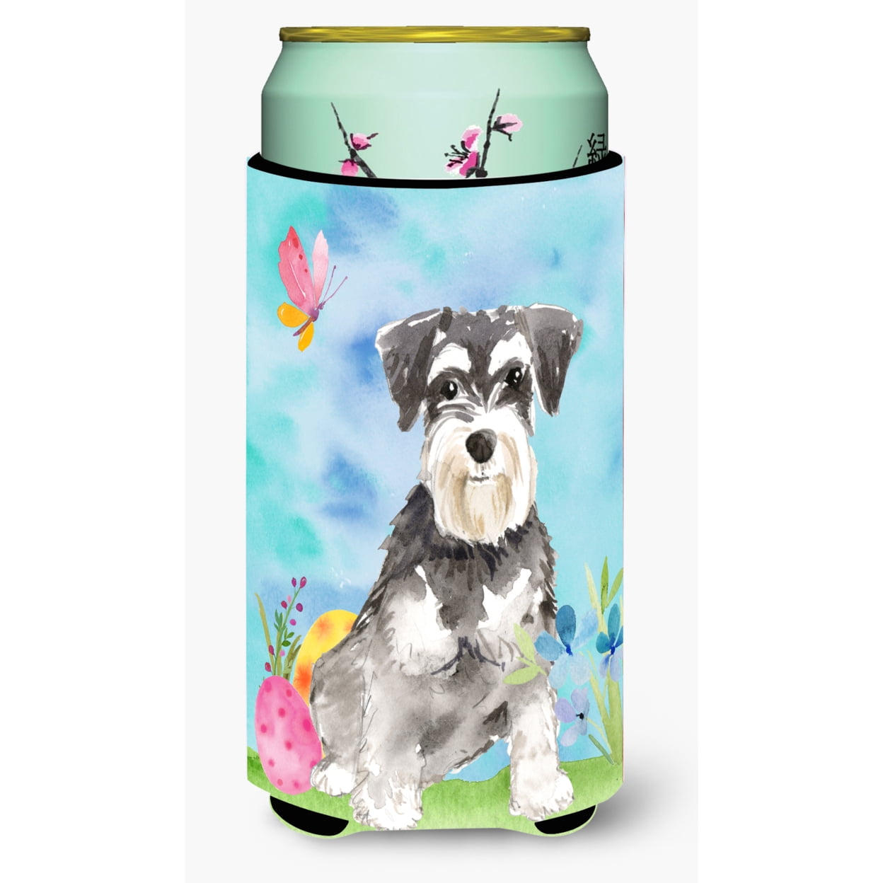 Easter Eggs Schnauzer No.2 Tall Boy Beverage Insulator Hugger