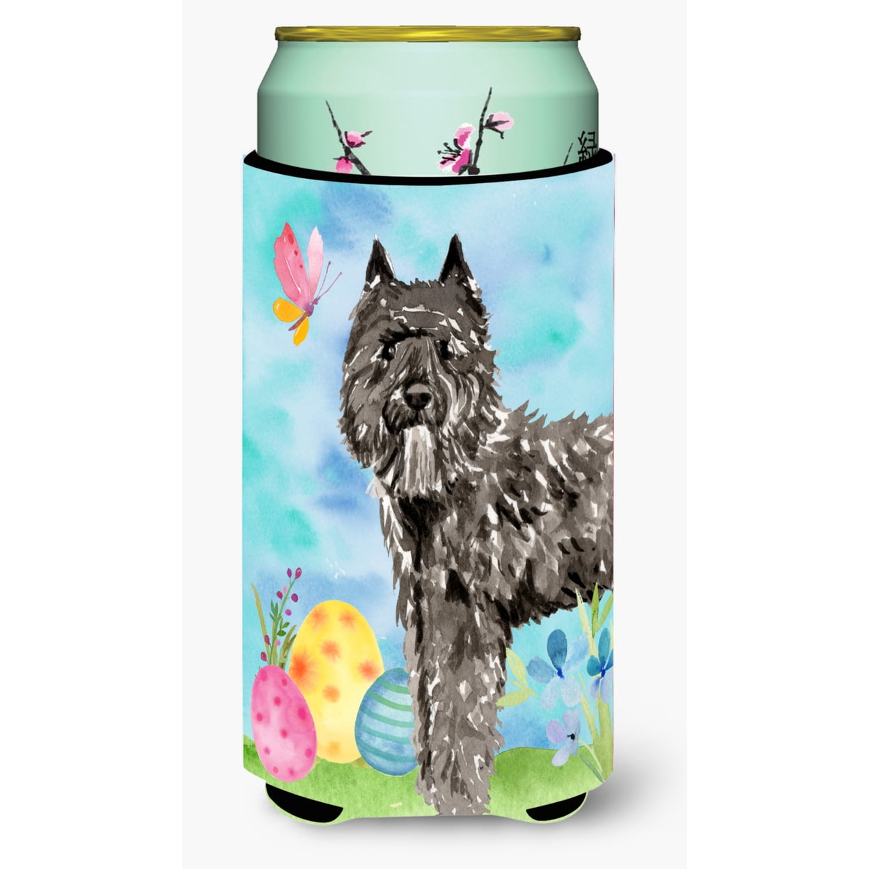 Easter Eggs Bouvier Des Flandres Tall Boy Beverage Insulator Hugger