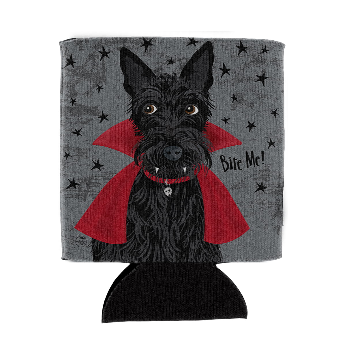 Picture of Carolines Treasures VHA3037CC Halloween Vampire Scottie Can or Bottle Hugger
