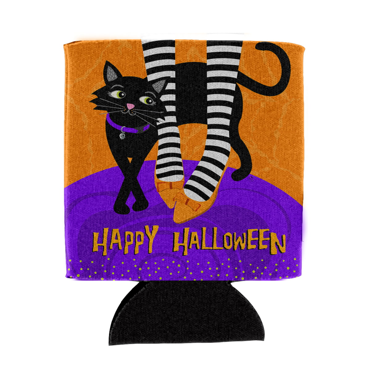 Picture of Carolines Treasures VHA3038CC Halloween Witches Feet Can or Bottle Hugger
