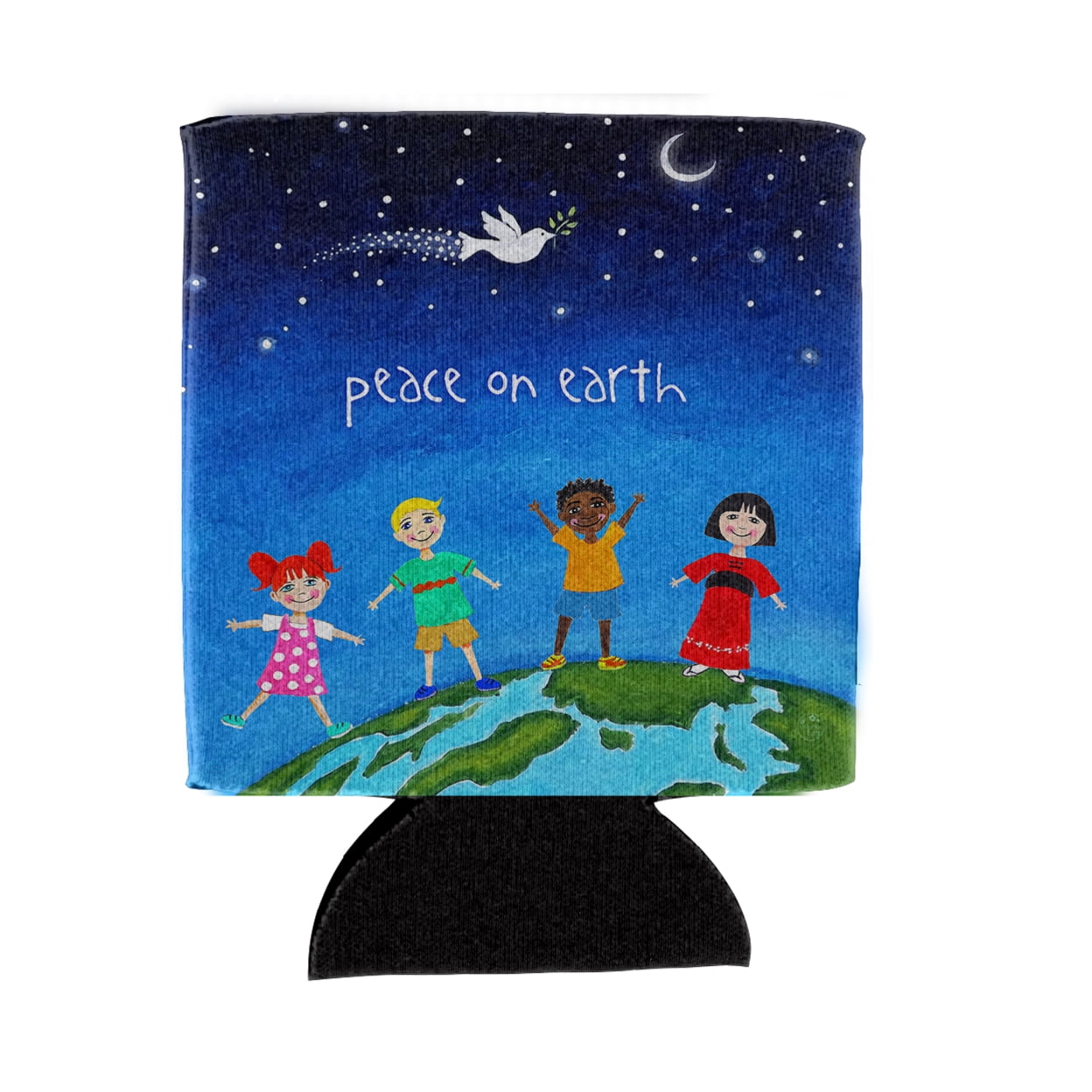 Picture of Carolines Treasures VHA3039CC Peace on Earth Can or Bottle Hugger