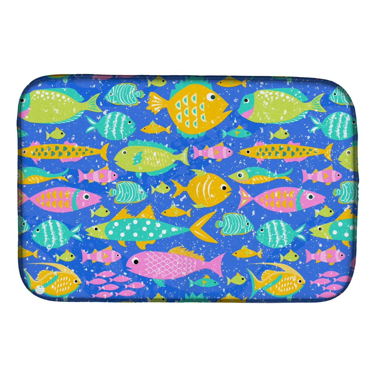 Picture of Carolines Treasures VHA3034DDM Little Colorful Fishes Dish Drying Mat