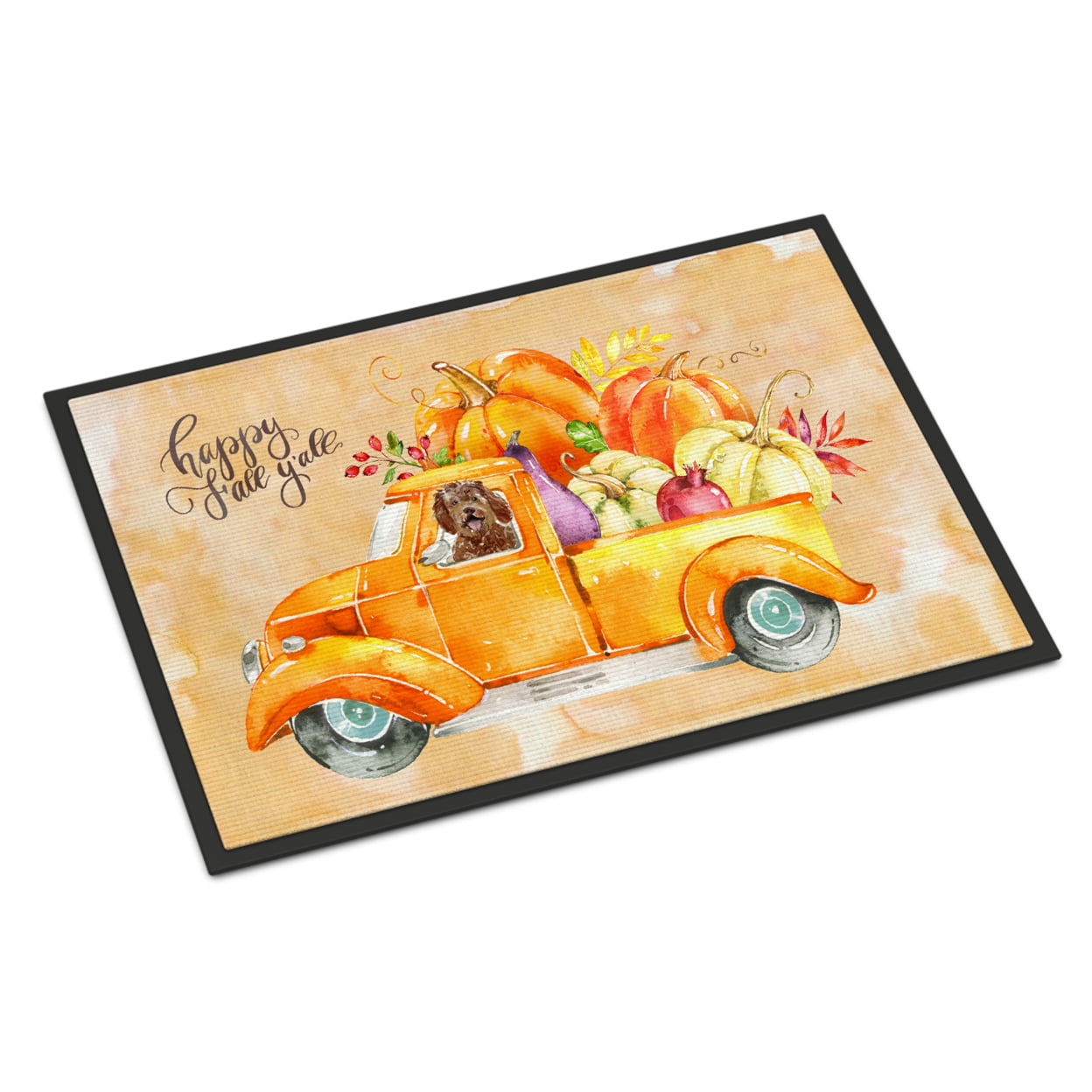 24 x 36 in. Fall Harvest Labradoodle Indoor or Outdoor Mat