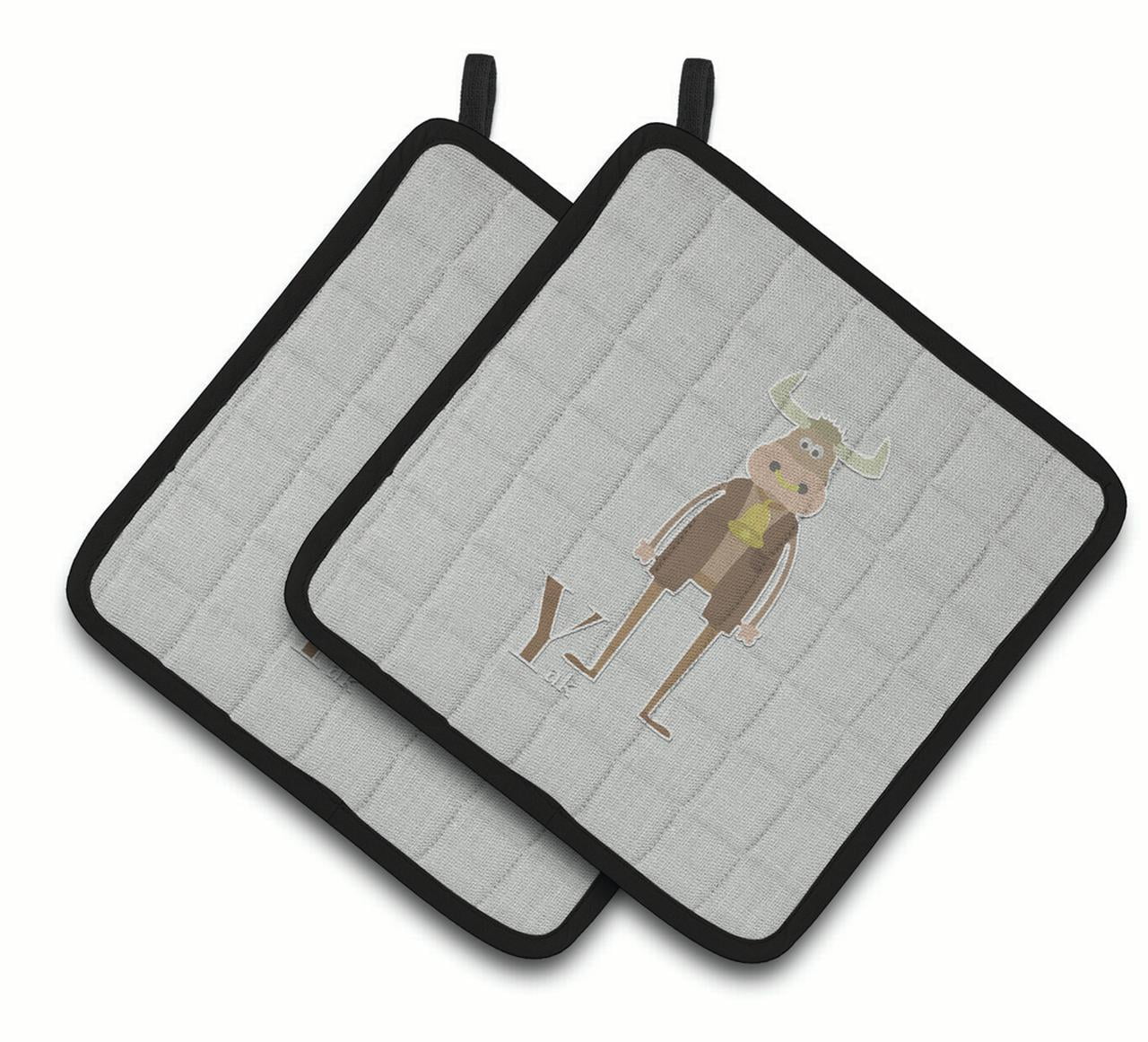 BB5750PTHD Alphabet Y For Yak Pair of Pot Holders