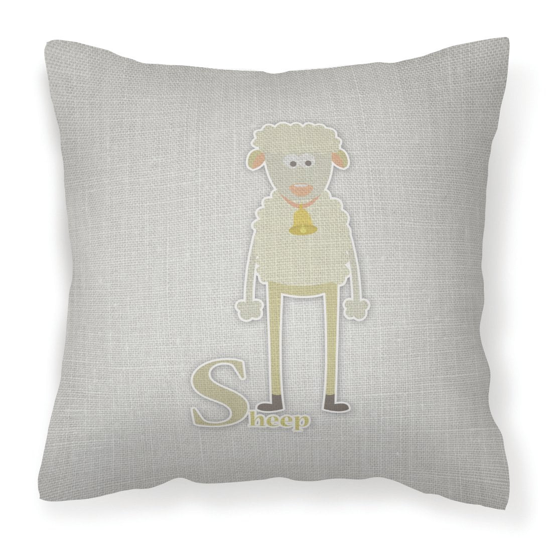 Alphabet S For Sheep Fabric Decorative Pillow