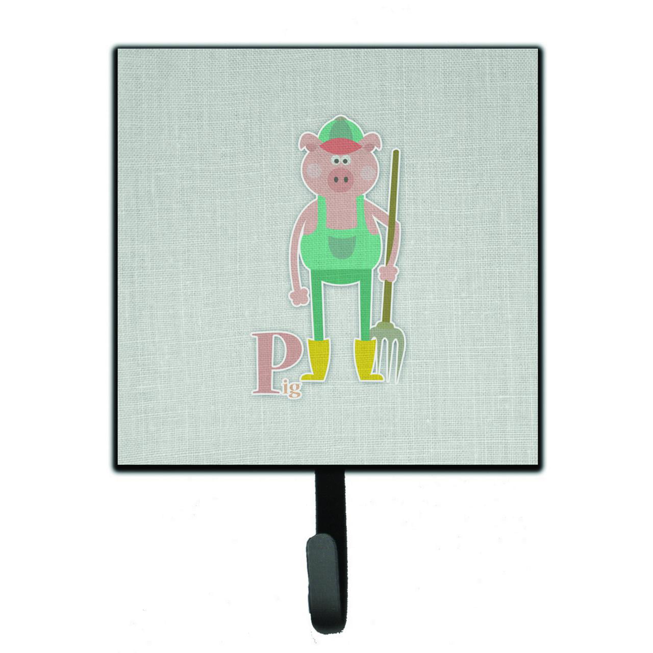 Alphabet P For Pig Leash or Key Holder