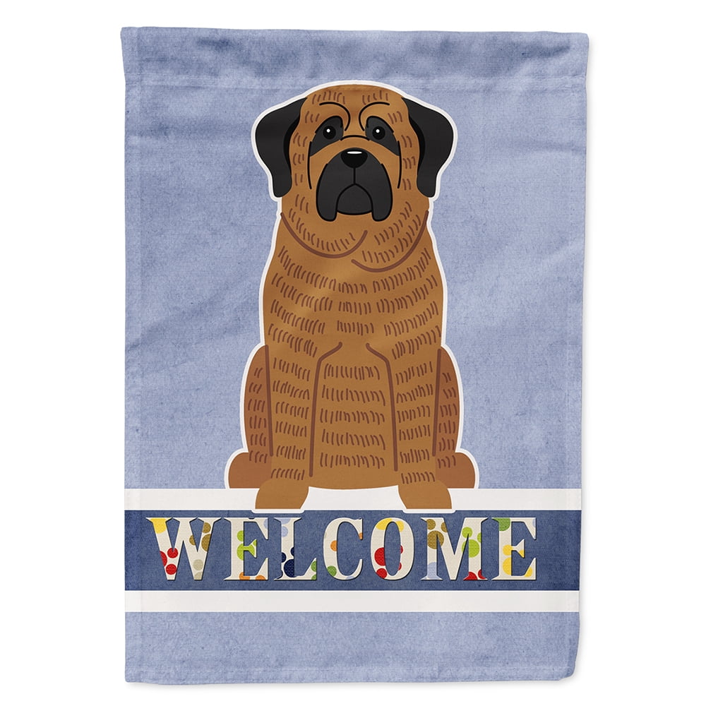 Mastiff Brindle Welcome Flag Canvas House Size