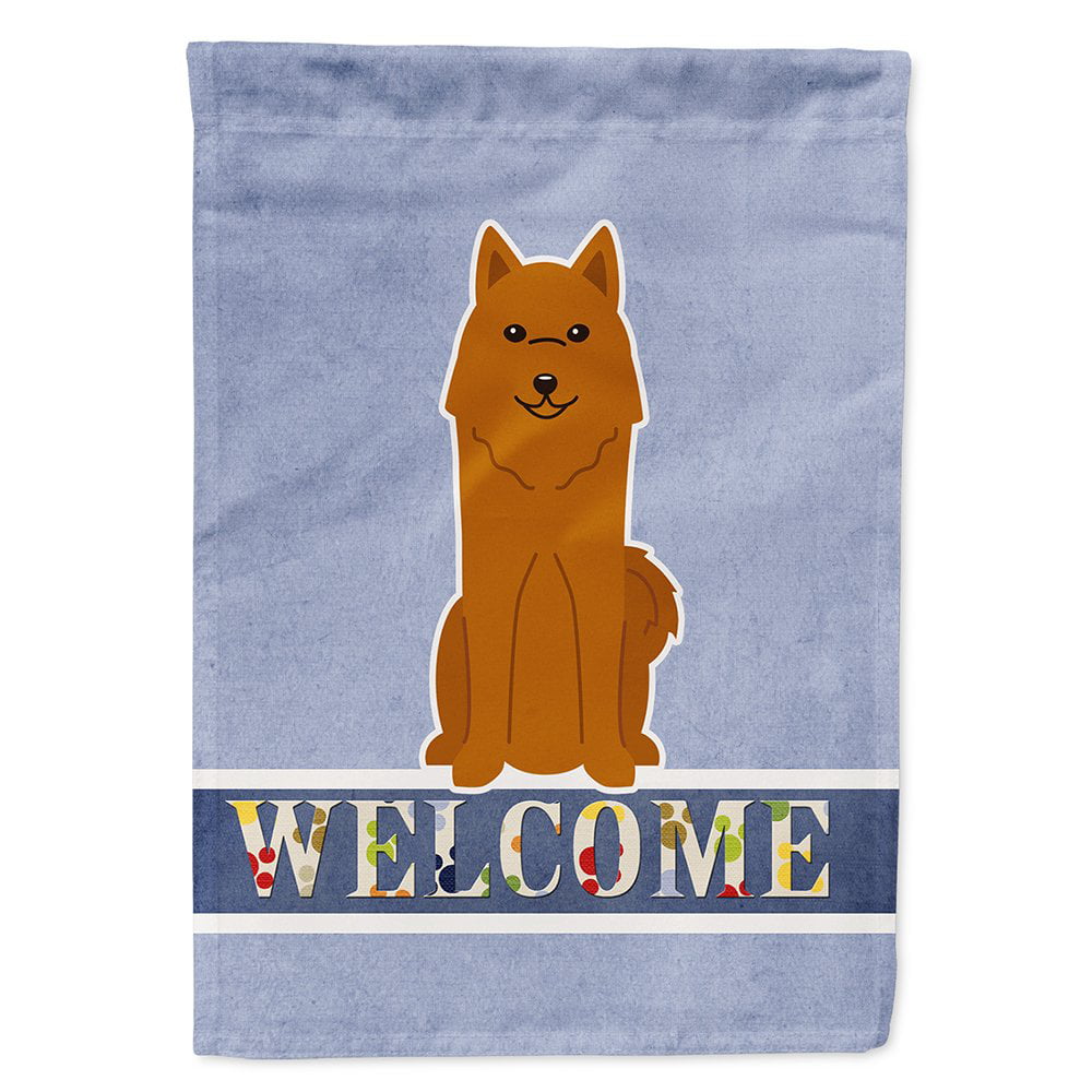 BB5603CHF Karelian Bear Dog Welcome Flag Canvas House Size