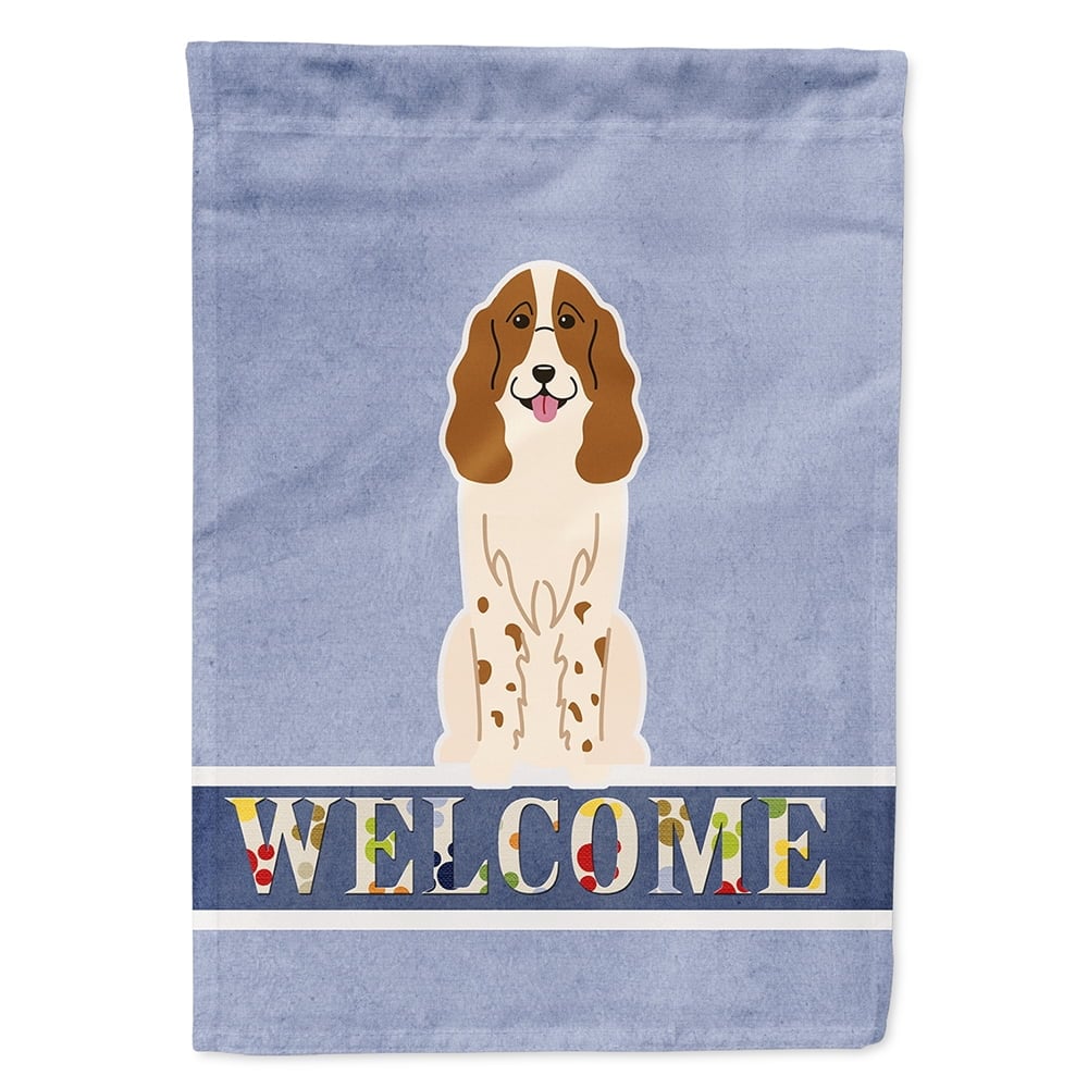 Russian Spaniel Welcome Flag Canvas House Size