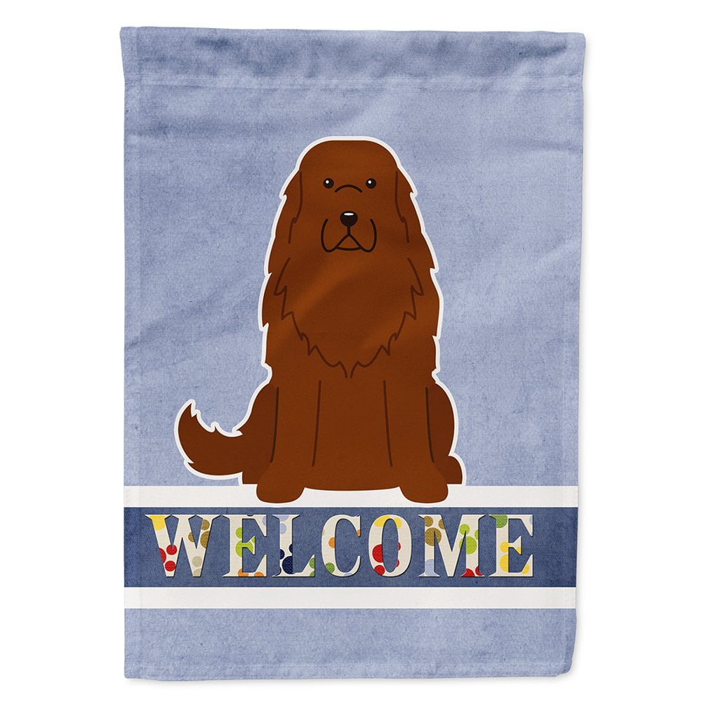Caucasian Shepherd Dog Welcome Flag Canvas House Size