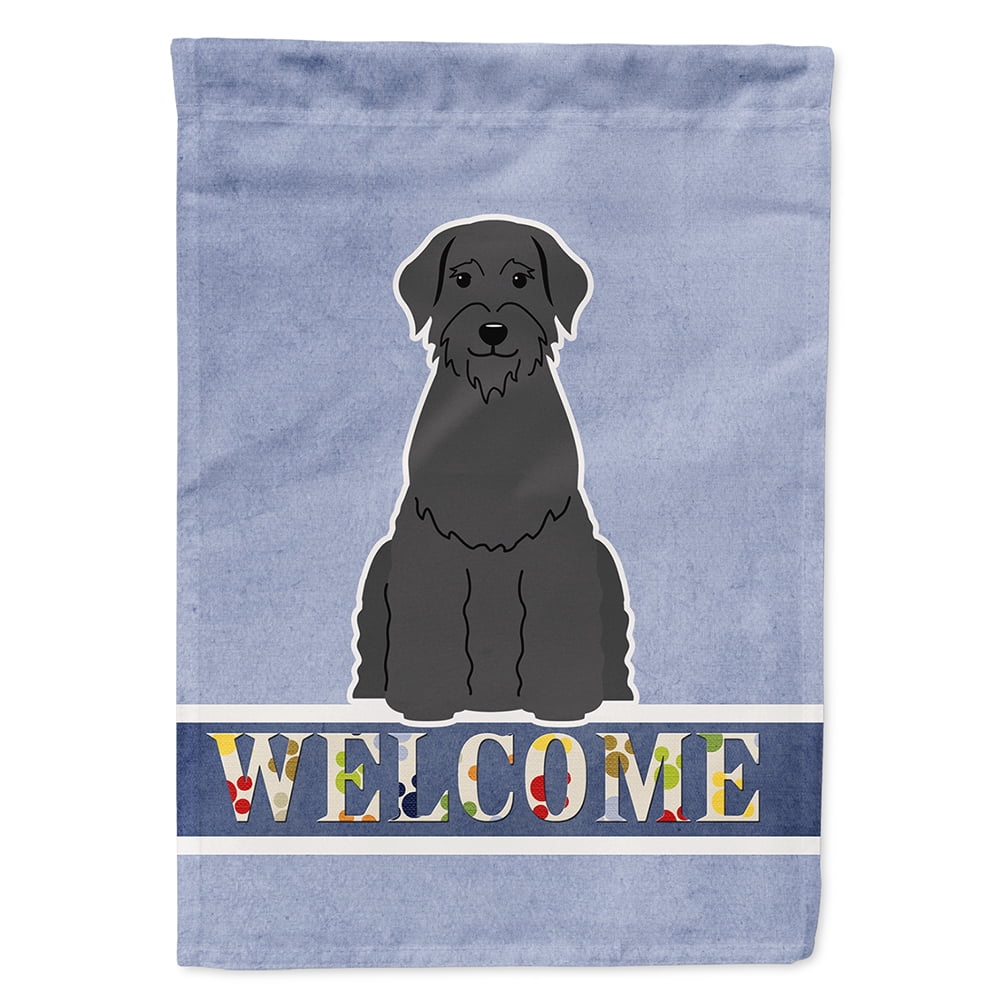 Giant Schnauzer Welcome Flag Canvas House Size