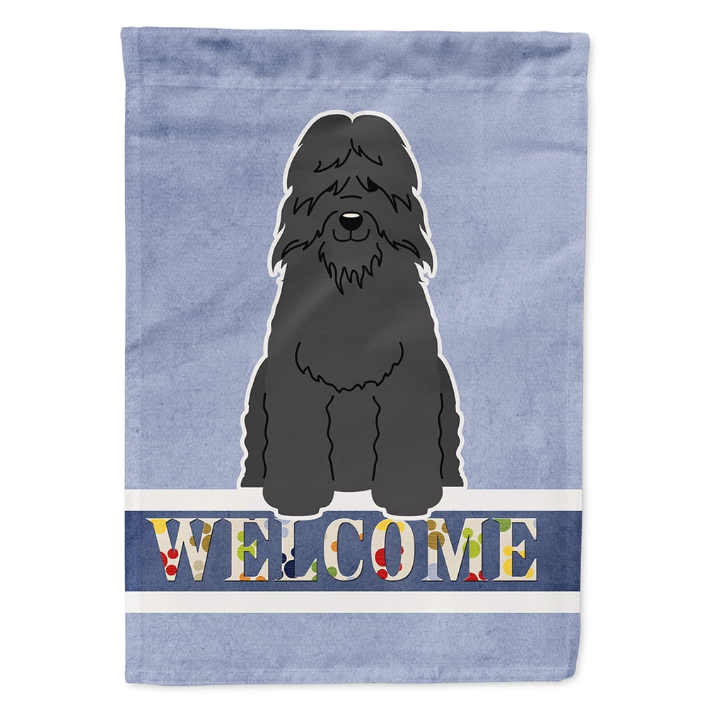 Bouvier Des Flandres Welcome Flag Canvas House Size