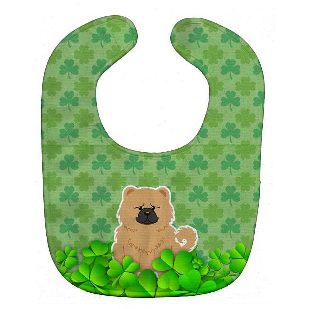 Chow Chow Cream Shamrocks Baby Bib