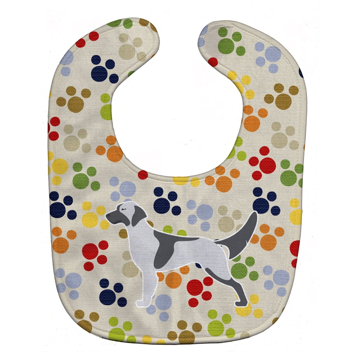 English Setter Pawprints Baby Bib
