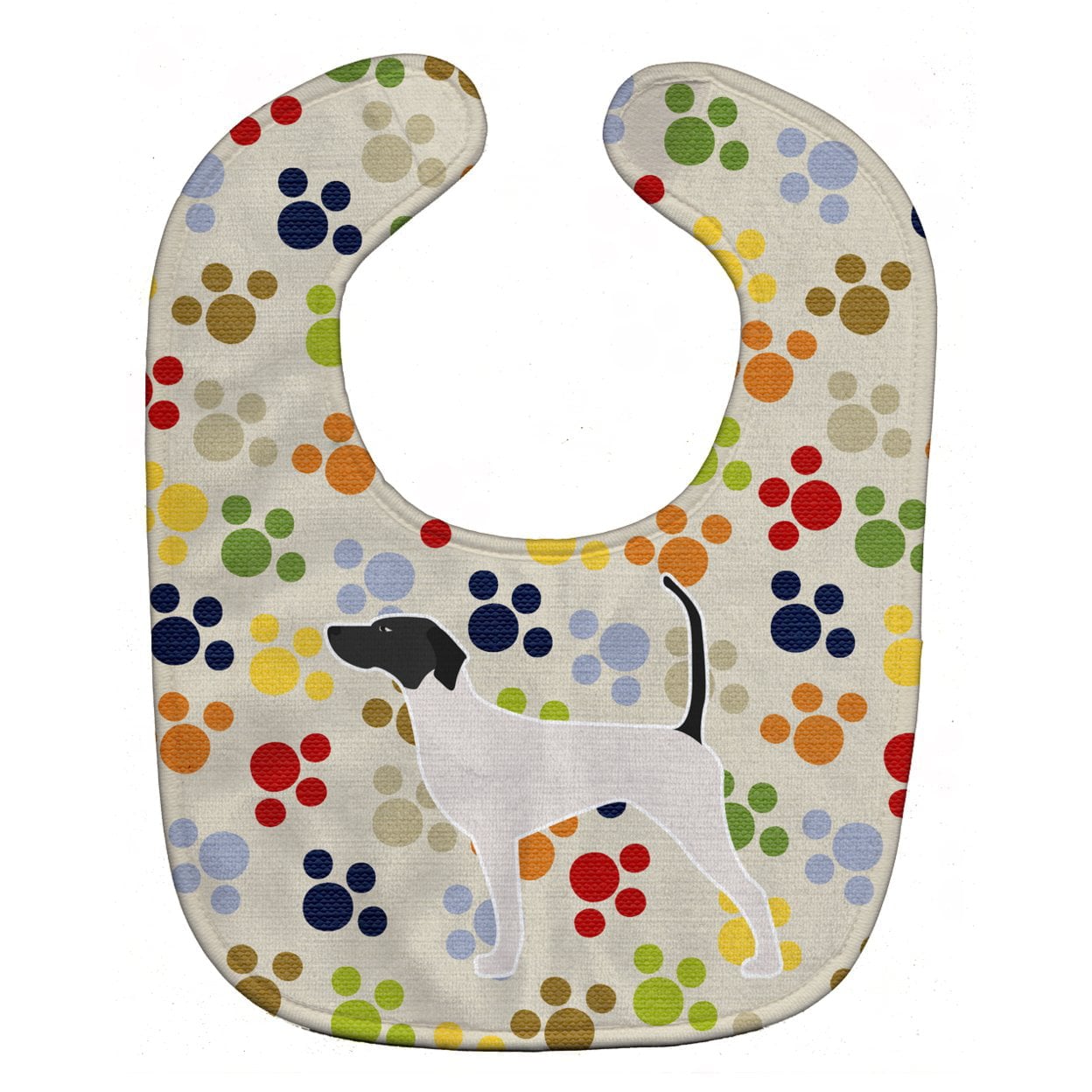 English Pointer Pawprints Baby Bib