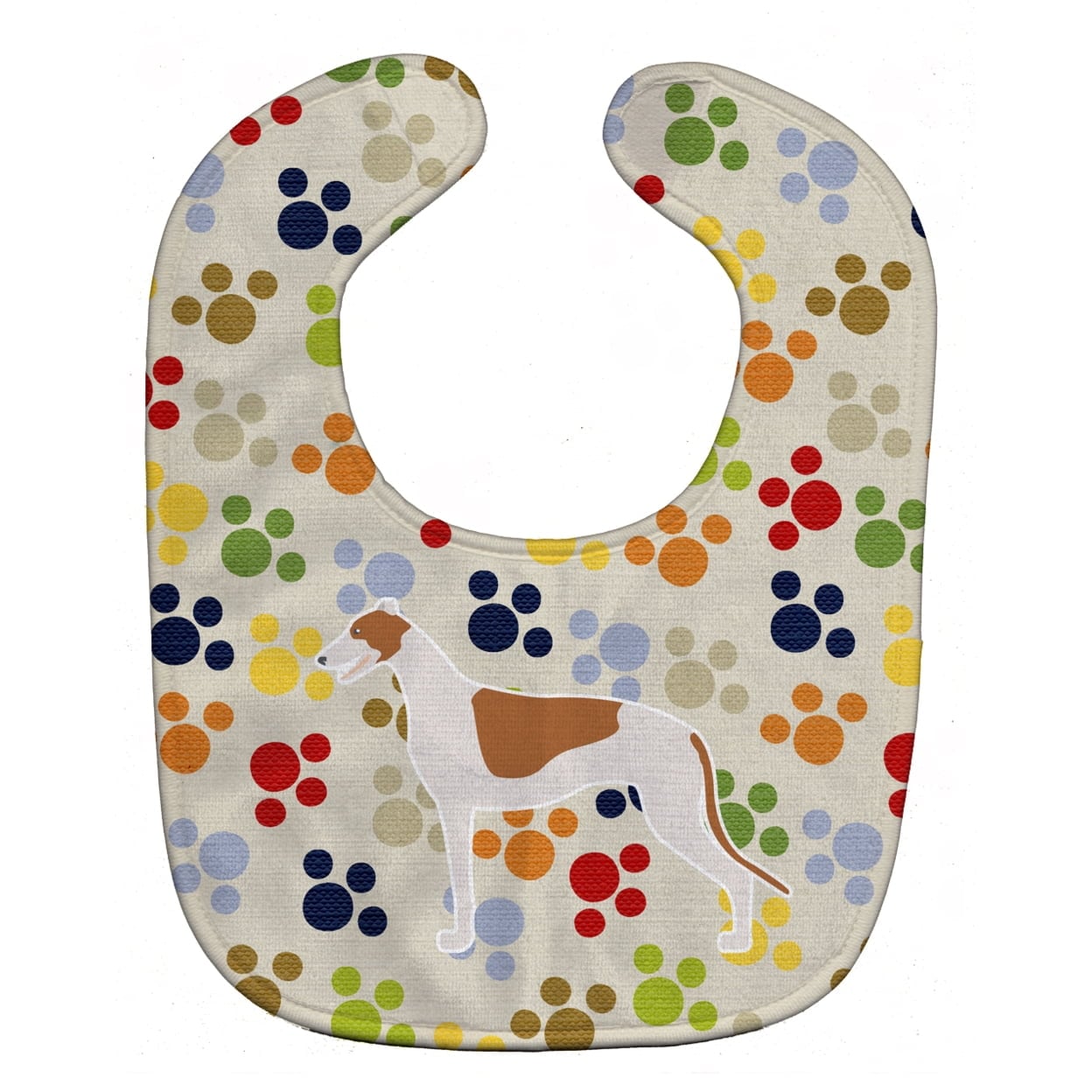 Greyhound Pawprints Baby Bib