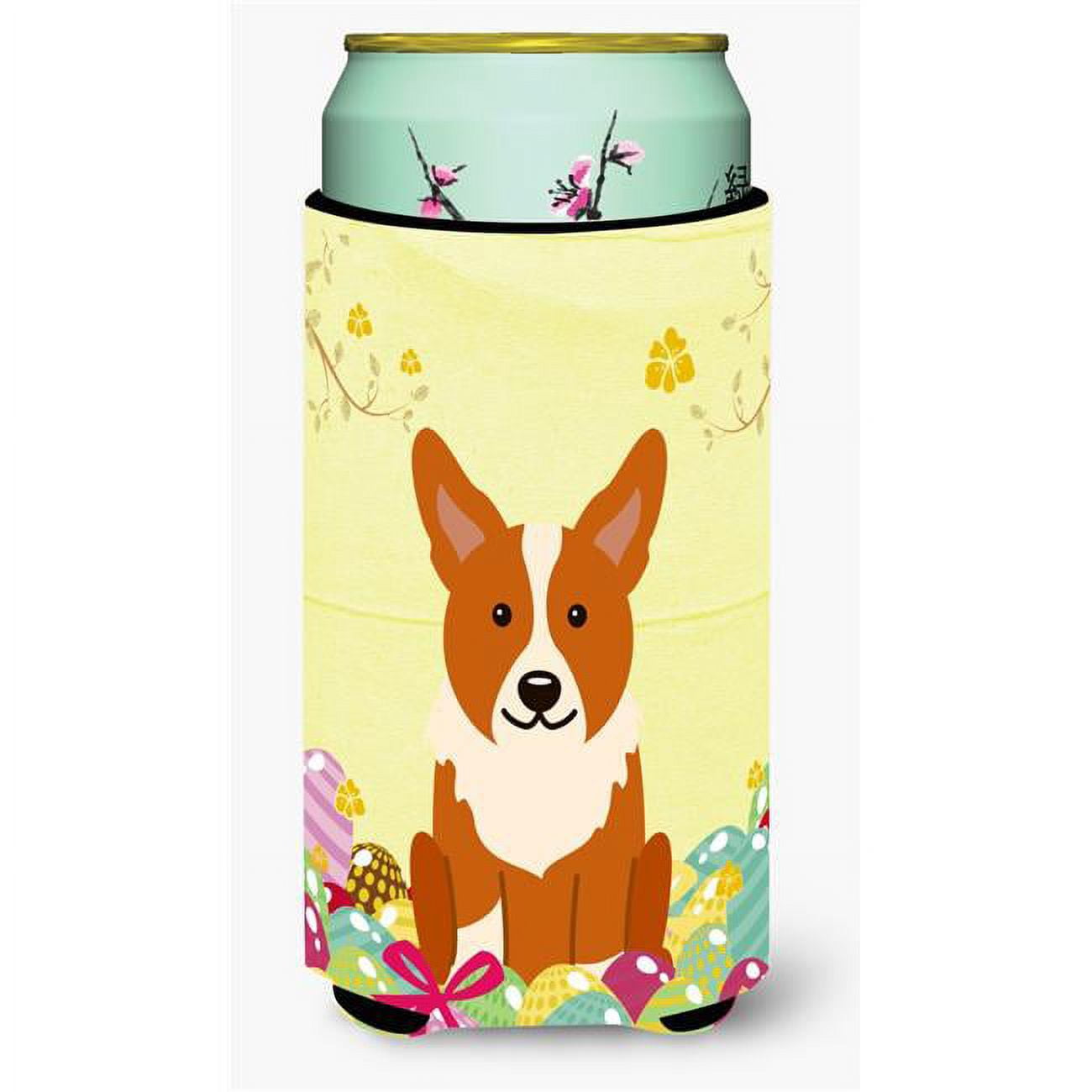 Easter Eggs Corgi Tall Boy Beverage Insulator Hugger