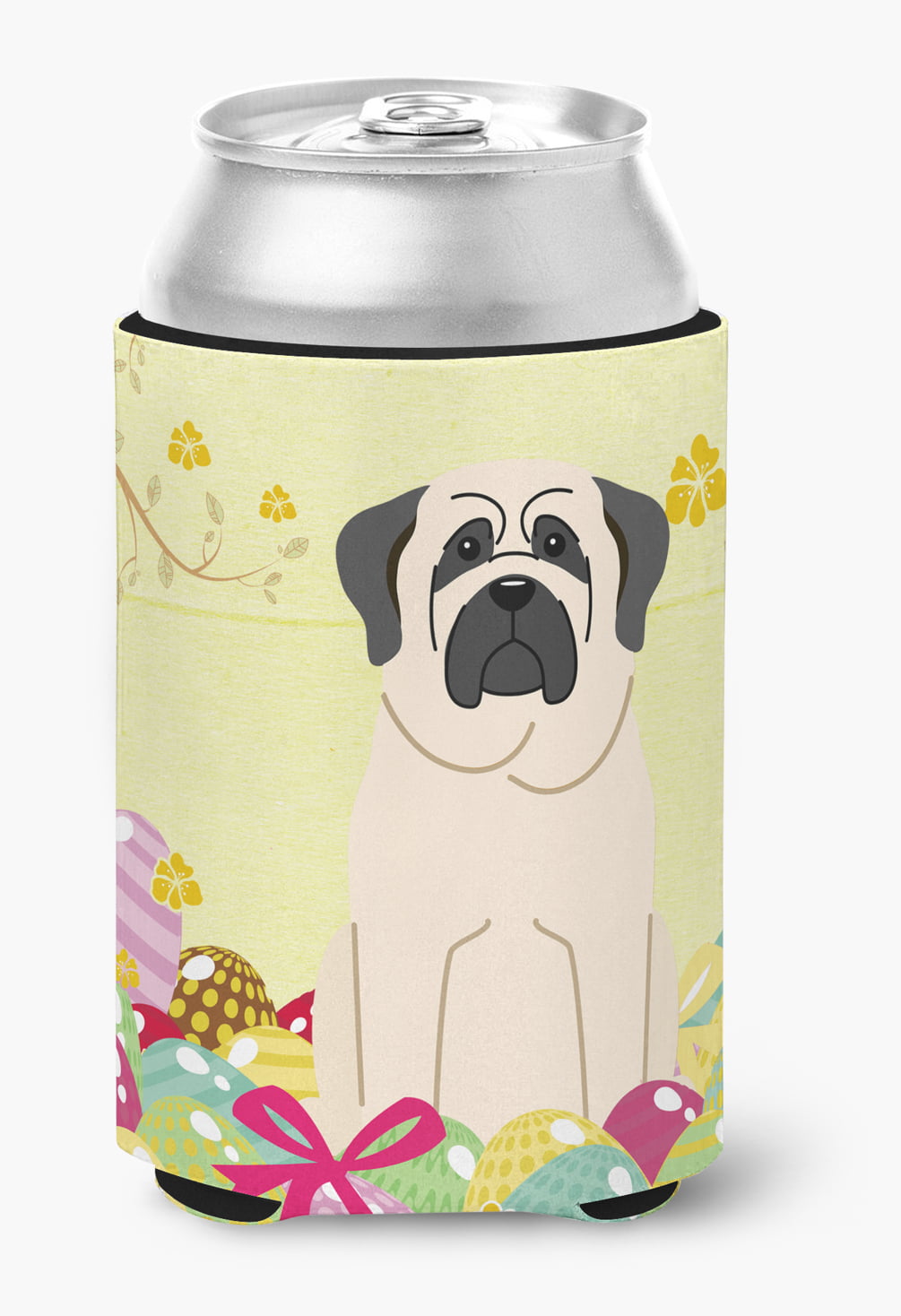 Easter Eggs Mastiff White Can or Bottle Hugger
