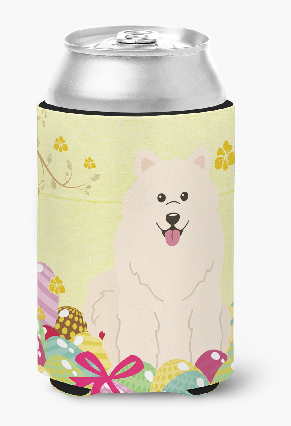 BB6030CC Easter Eggs Samoyed Can or Bottle Hugger