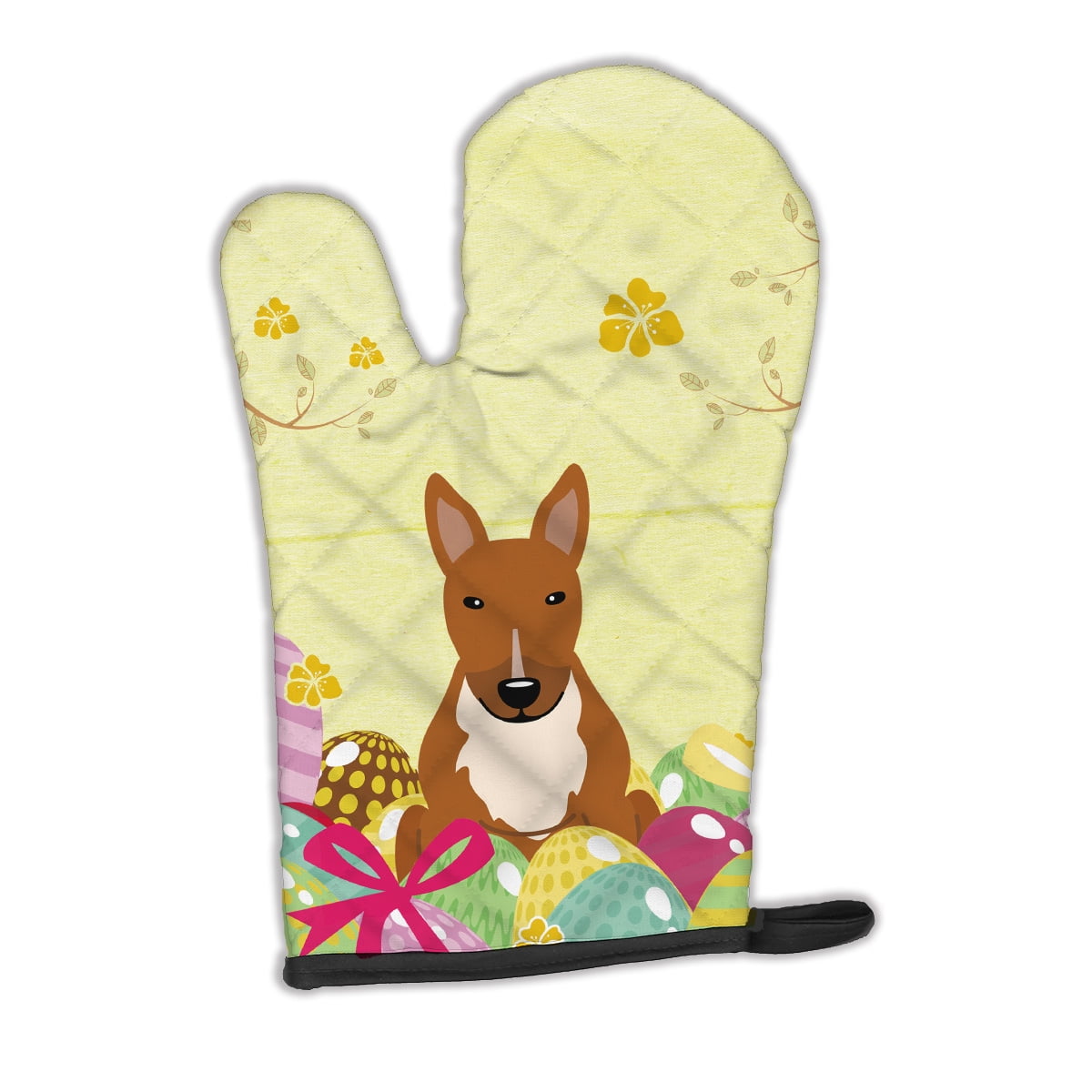 Easter Eggs Bull Terrier Red Oven Mitt