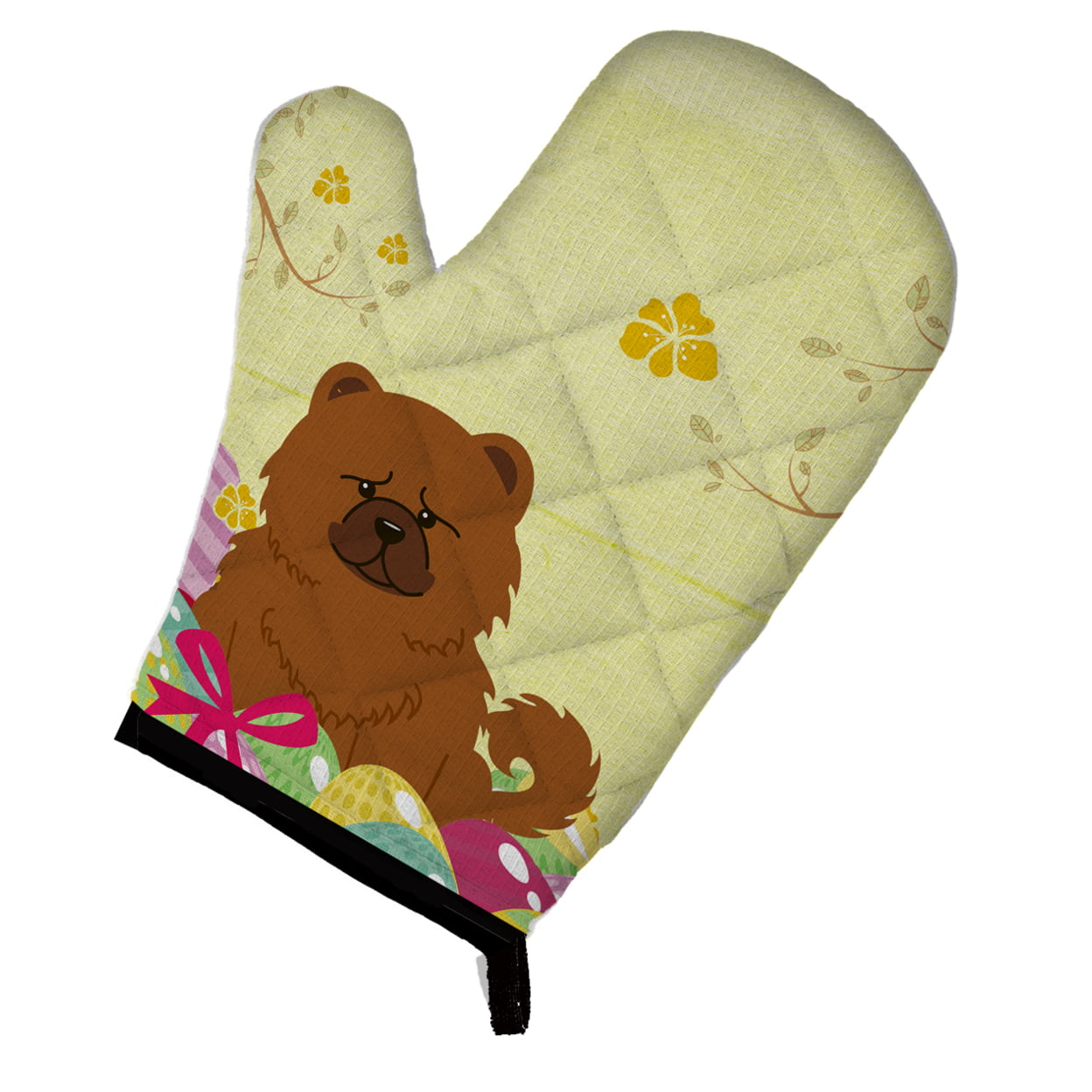 Easter Eggs Chow Chow Red Oven Mitt