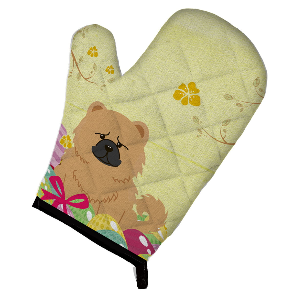 Easter Eggs Chow Chow Cream Oven Mitt