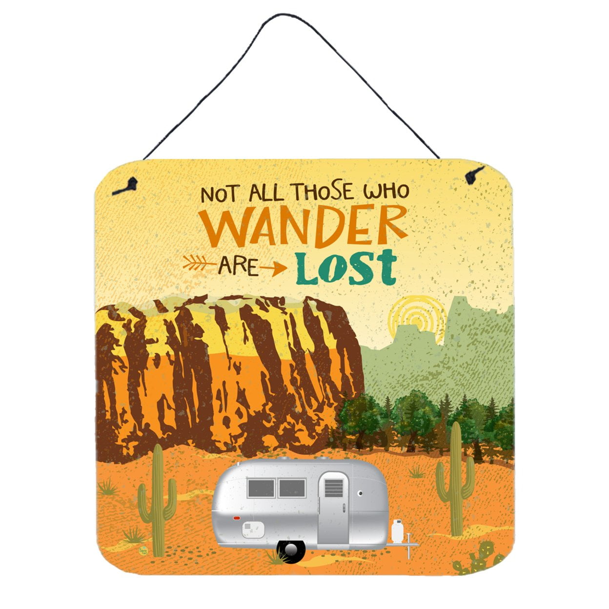 VHA3026DS66 Airstream Camper Camping Wander Wall or Door Hanging Prints -  Carolines Treasures