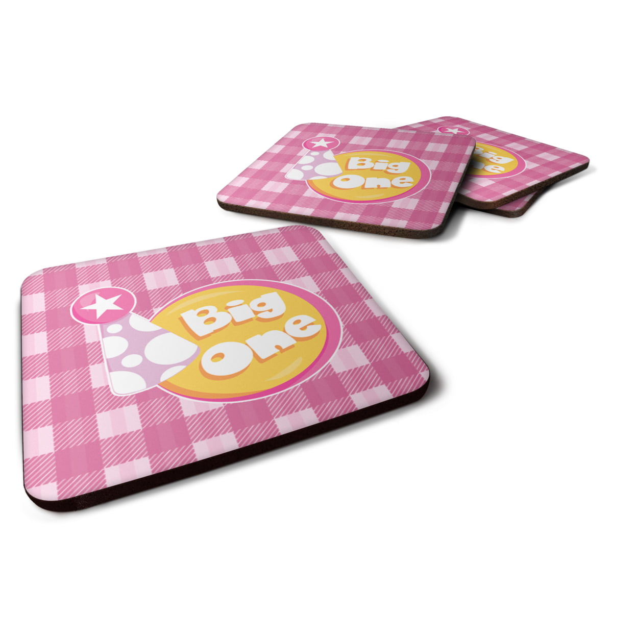 BB6830FC Girl Big One Foam Coasters - Set of 4