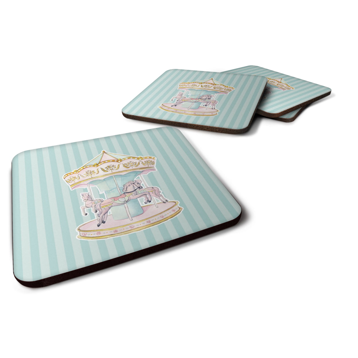 Carousel Foam Coasters - Set of 4