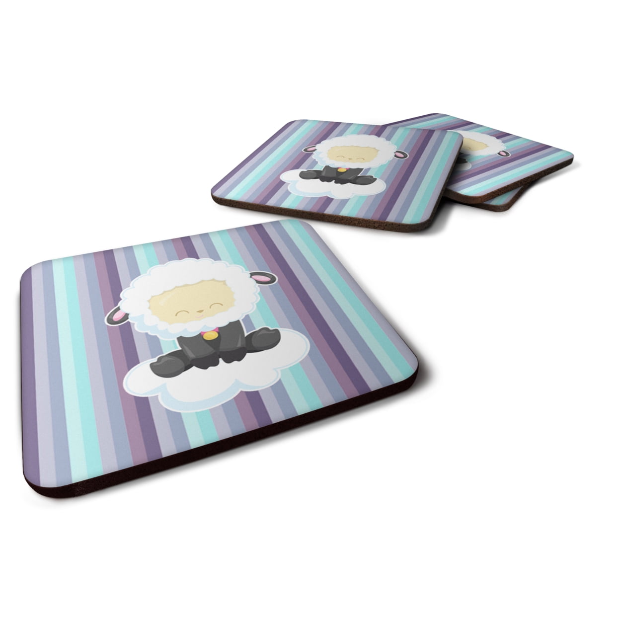 Sheep on Cloud Foam Coasters - Set of 4