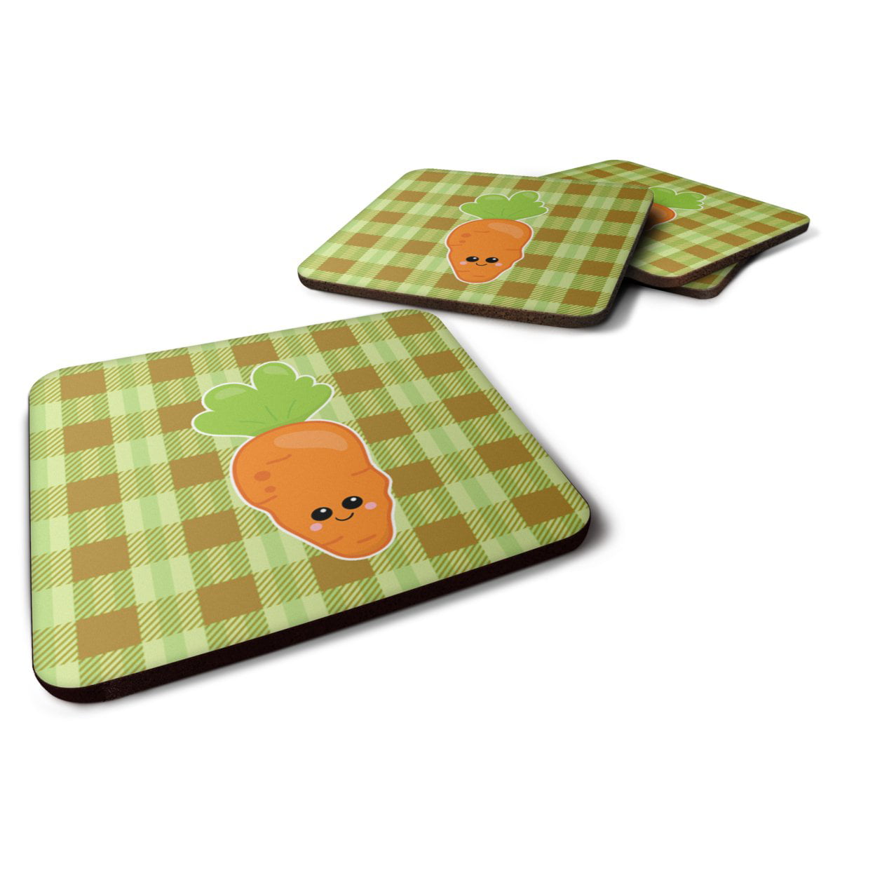 Carol the Carrot Foam Coasters - Set of 4