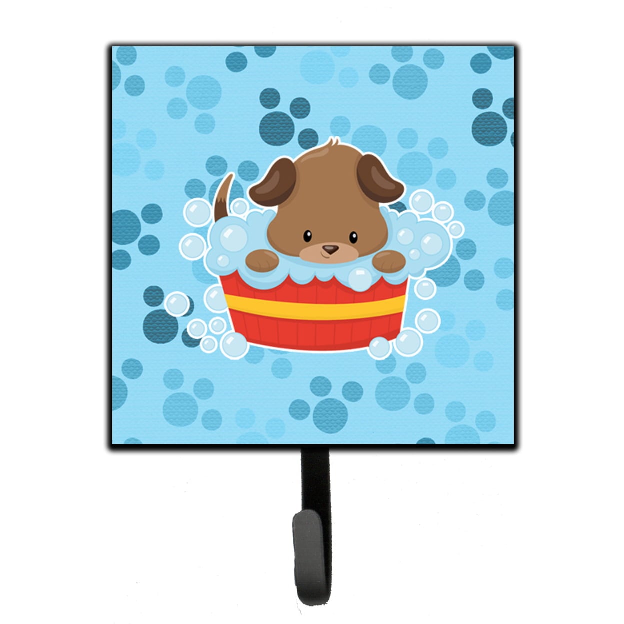 Puppy Taking a Bath Leash or Key Holder