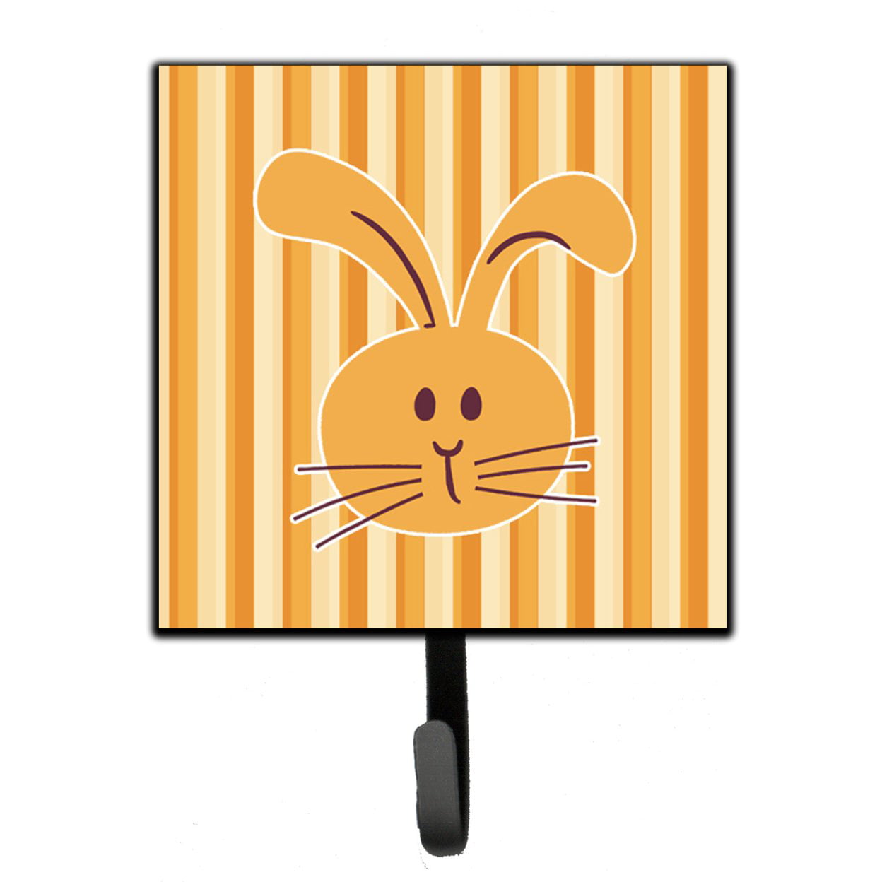 Rabbit on Stripes Leash or Key Holder