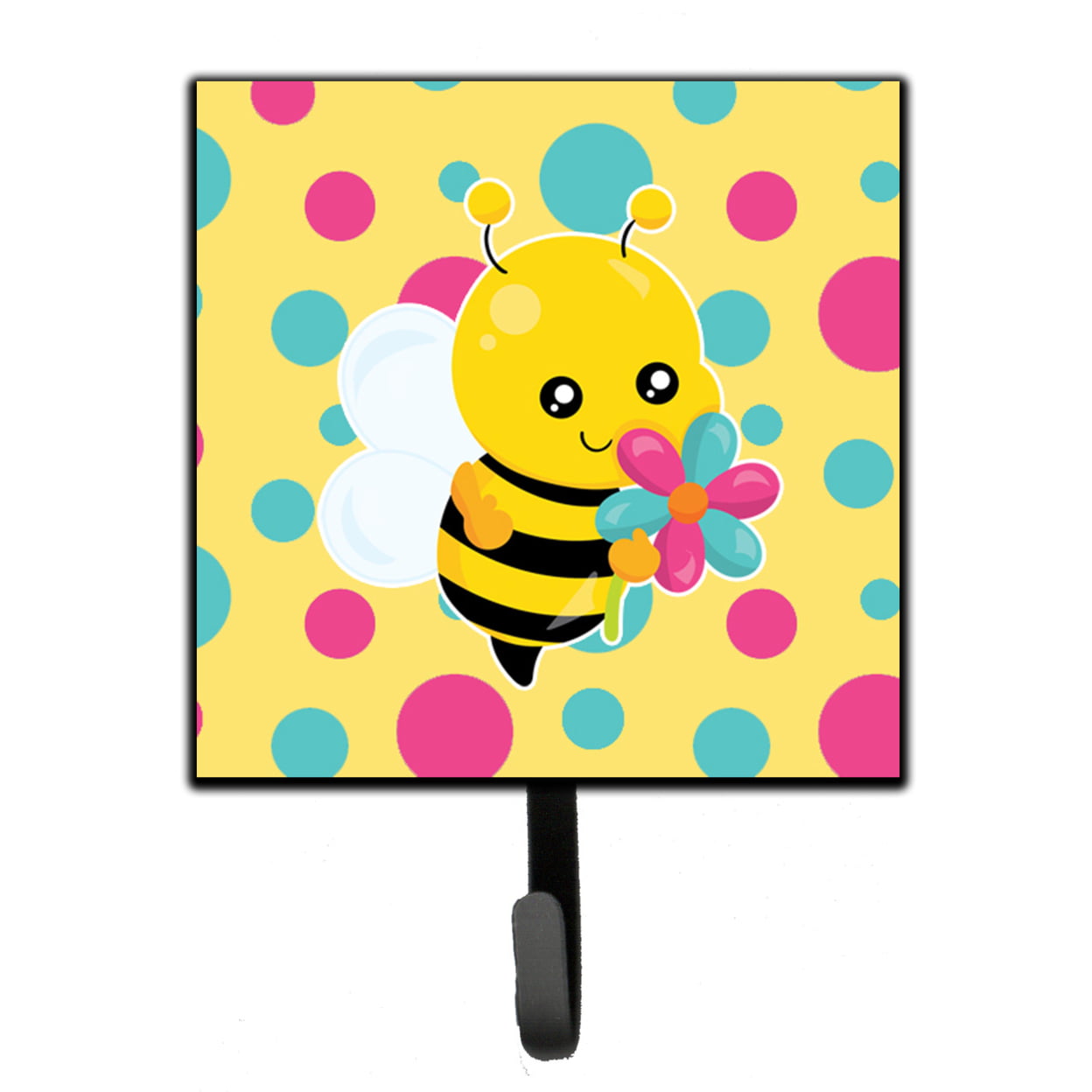 Bee With Flower Leash or Key Holder