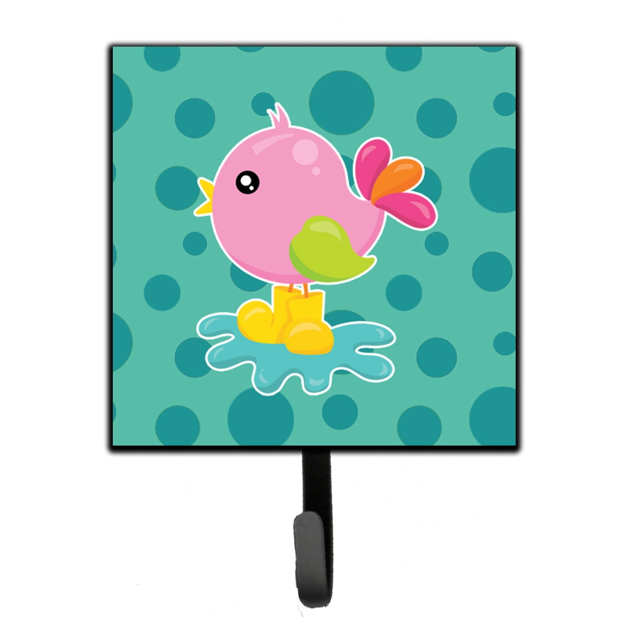 Bird in Rainboots & Puddle Leash or Key Holder
